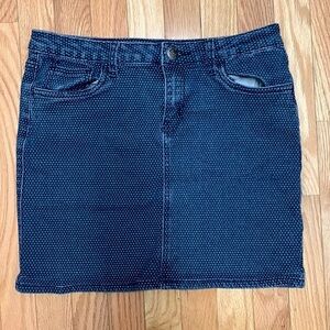 Earl Jeans Navy‎ Polka Dot Miniskirt
